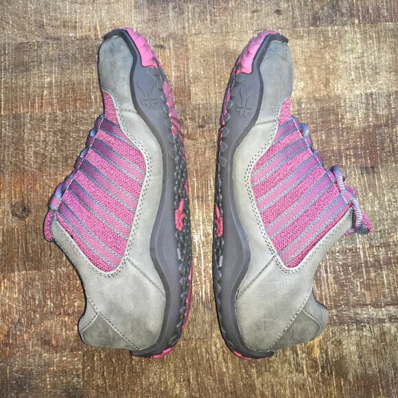 KURU Chicane Sneaker Womens 8.5 Wide Grey Pink Hiking Shoe Walking Gorpcore - Picture 7 of 9